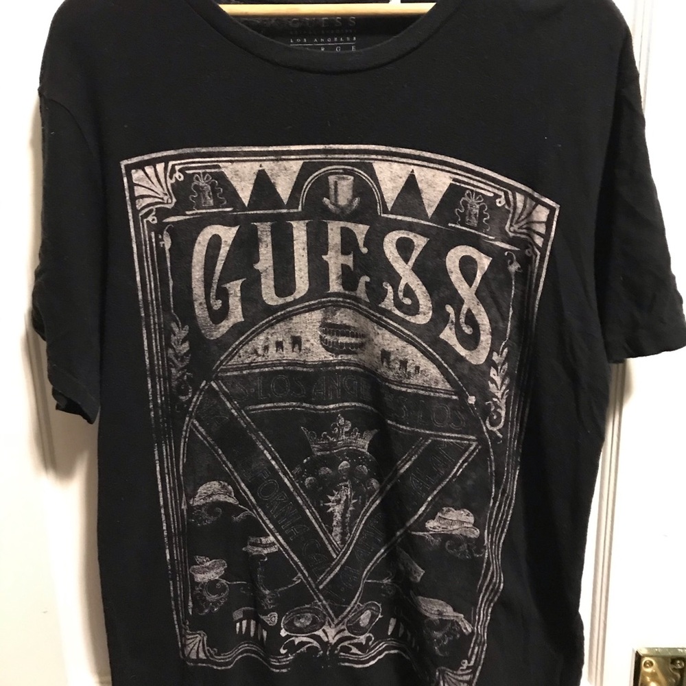 GUESS? Gothic Style T shirt. Men’s size L.